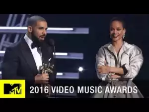 Drake Presents Rihanna with 2016 MTV Video Vanguard Award at VMAs